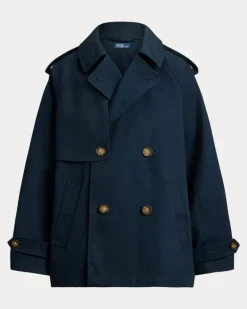 Trenchcoat mit Ballonsilhouette Blue