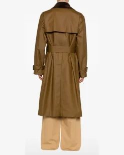 Trenchcoat mit Gürtel - Braun