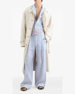 Trenchcoat mit Knöpfen - Nude