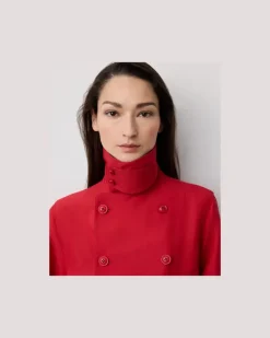 Trenchcoat Raquel aus Seidenmischung Red