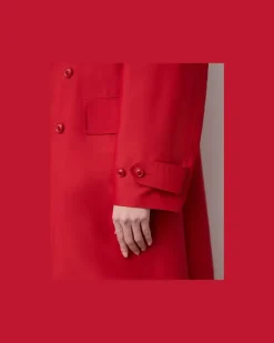 Trenchcoat Raquel aus Seidenmischung Red