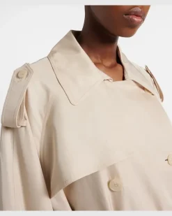 Trenchcoat Veyron aus Twill Weiß