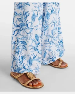 Trägerloser Jumpsuit Naomi aus Baumwolle Blau