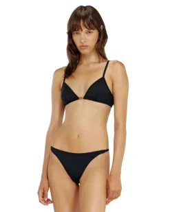 Triangle-BH aus Nylon mit Oval D-Detail - BHs - Damen - Schwarz