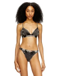 Triangle-BH mit Denim-Effekt - BHs - Damen - Grau