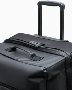 Trolley aus technischem Gewebe mit Rollen und Riemen Lg Schwarz