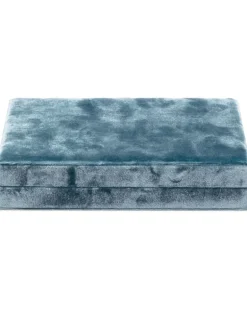 Trésor Schmuckkästchen aus Seidensamt - Blau