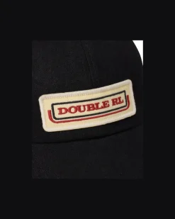 Truckerkappe aus Denim mit Logoaufnäher Black