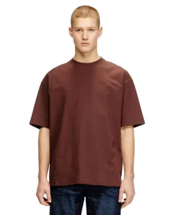 T-Shirt mit großer Oval D-Stickerei - T-Shirts - Herren - Braun