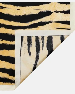 Tuch aus Seide Beige
