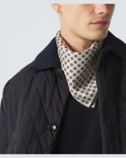Tuch aus Seiden-Twill Beige