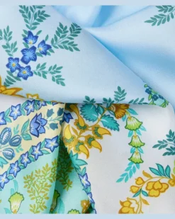 Tuch aus Seiden-Twill Blau