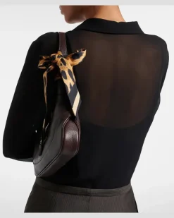 Tuch aus Seiden-Twill Braun