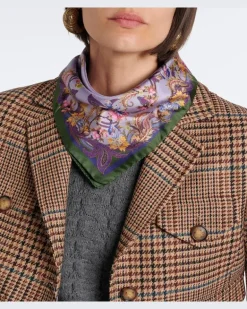 Tuch aus Seiden-Twill Multicolor