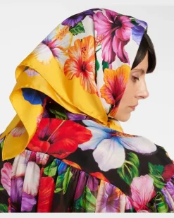 Tuch aus Seiden-Twill Multicolor