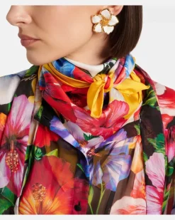 Tuch aus Seiden-Twill Multicolor