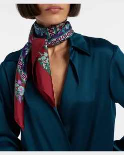 Tuch aus Seiden-Twill Multicolor