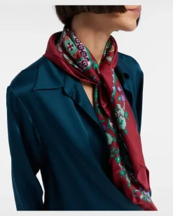 Tuch aus Seiden-Twill Multicolor