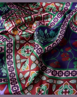Tuch aus Seiden-Twill Multicolor