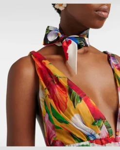 Tuch aus Seiden-Twill Multicolor
