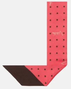 Tuch aus Seiden-Twill Rosa