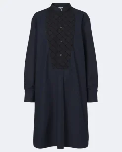 Tunika aus Baumwollpopeline Blau