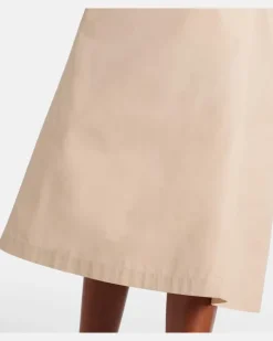 Tunika aus Baumwollpopeline Beige