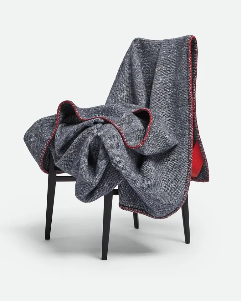 Tweed-Decke-Blau - Unisex
