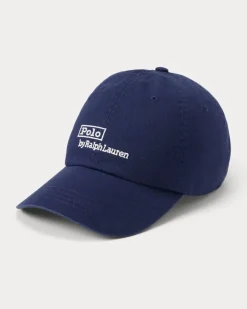 Twill-Baseballkappe mit Logostickerei Blue