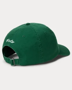 Twill-Baseballkappe mit „NY“-Aufnäher Green