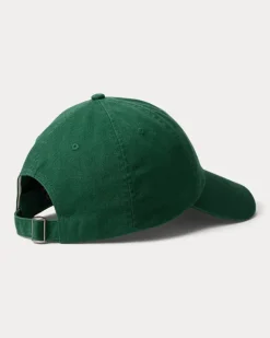 Twill-Baseballkappe mit Wappenstickerei Green