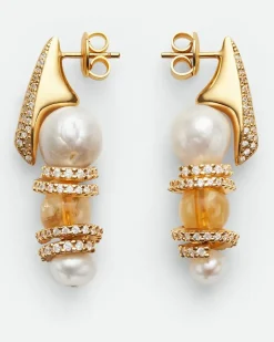 Twist Ohrringe-Gold - Damen