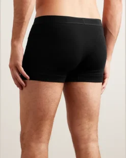 Two-Pack Stretch-Cotton Jersey Boxer Briefs Black