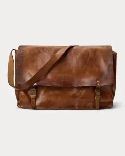Umhängetasche aus Leder Brown