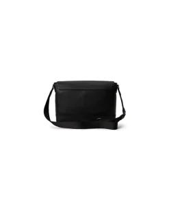 Umhängetasche aus Narbenleder Black