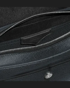Umhängetasche aus Sartorial Leder - Tweed-Blau - Leder - MB220423 - Messenger Bags