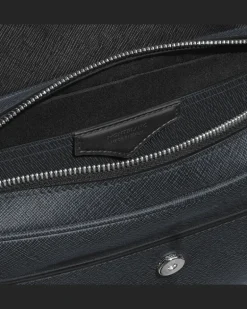 Umhängetasche aus Sartorial Leder - Tweed-Blau - Leder - MB220423 - Messenger Bags