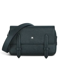 Umhängetasche aus Sartorial Leder - Tweed-Blau - Leder - MB220423 - Messenger Bags