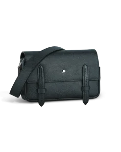 Umhängetasche aus Sartorial Leder - Tweed-Blau - Leder - MB220423 - Messenger Bags