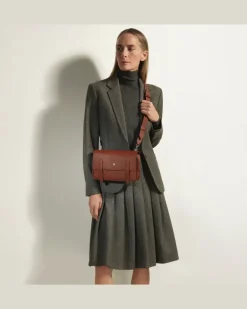 Umhängetasche aus Sartorial Leder - Rehbraun - Leder - MB220424 - Messenger Bags