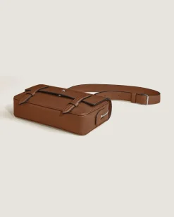 Umhängetasche aus Sartorial Leder - Rehbraun - Leder - MB220424 - Messenger Bags
