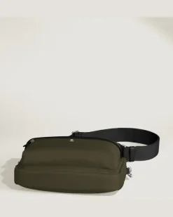 Umhängetasche Montblanc Panorama - Khaki - Stoff und Leder - MB222909 - Messenger Bags