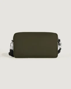 Umhängetasche Montblanc Panorama - Khaki - Stoff und Leder - MB222909 - Messenger Bags