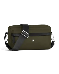 Umhängetasche Montblanc Panorama - Khaki - Stoff und Leder - MB222909 - Messenger Bags
