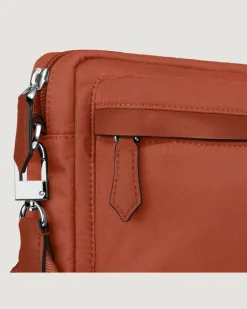 Umhängetasche Montblanc Panorama - Bauxite - Stoff und Leder - MB222911 - Messenger Bags