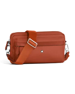 Umhängetasche Montblanc Panorama - Bauxite - Stoff und Leder - MB222911 - Messenger Bags