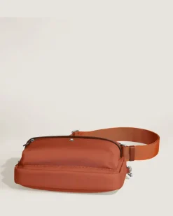 Umhängetasche Montblanc Panorama - Bauxite - Stoff und Leder - MB222911 - Messenger Bags