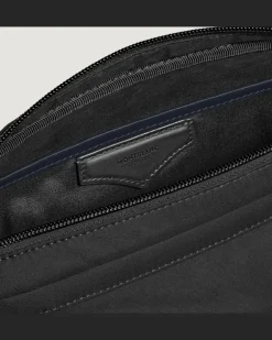 Umhängetasche Montblanc Panorama - Schwarz - Stoff und Leder - MB222907 - Messenger Bags