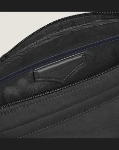 Umhängetasche Montblanc Panorama - Schwarz - Stoff und Leder - MB222907 - Messenger Bags