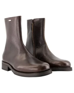 Unisex Camion Ankle Boot Brown Calfskin